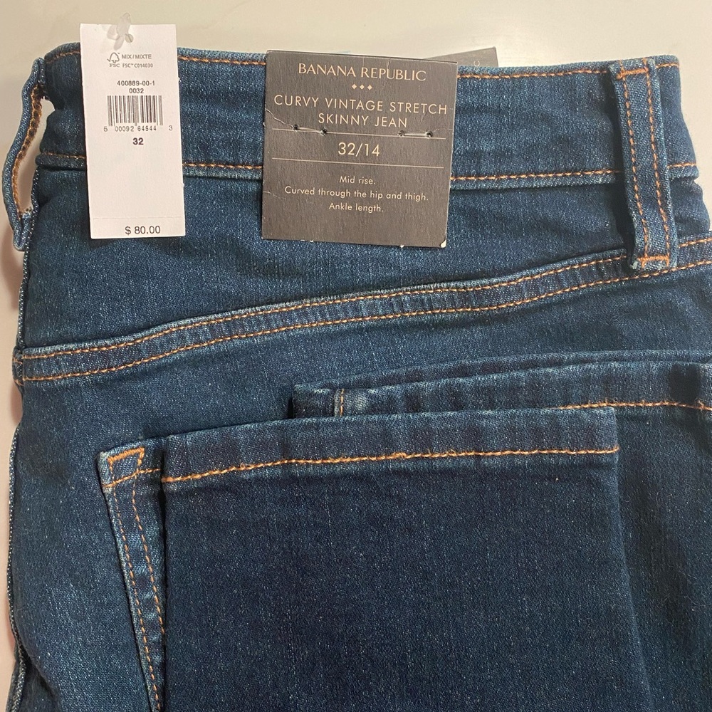 Banana Republic Curvy Vintage Stretch Skinny Jean—new with tags!